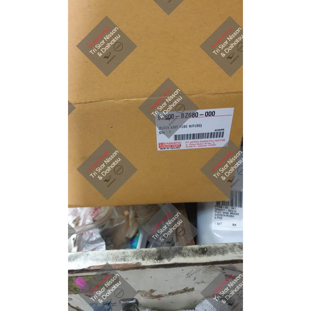Original Fuse Box Sekring Avanza Xenia Veloz 82600-Bz680 82600-Bz060 Kode 088