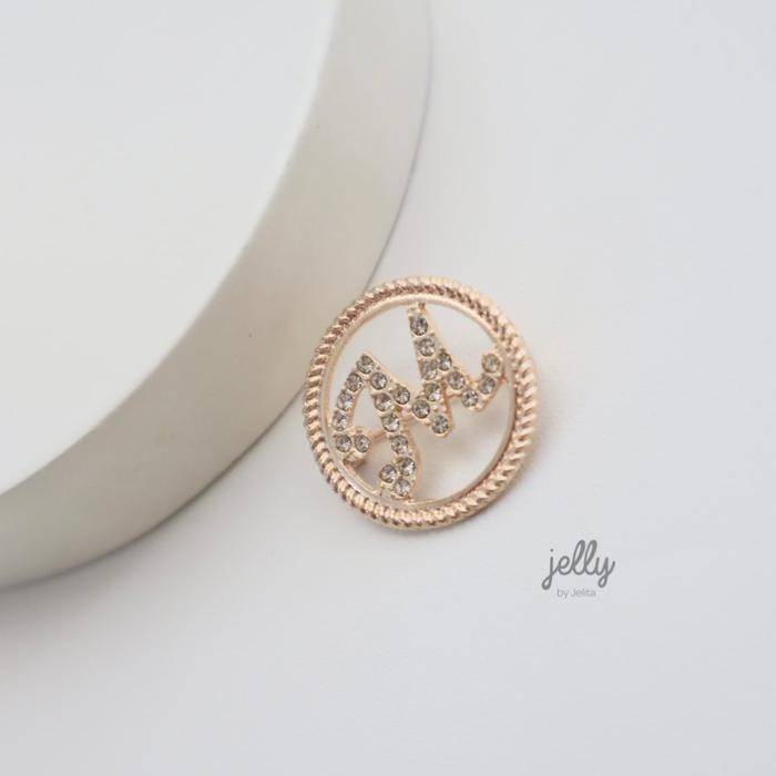 Bros Huruf M Kecil Aksesoris Fashion Wanita JellybyJelita Banca Di Roma Icon M