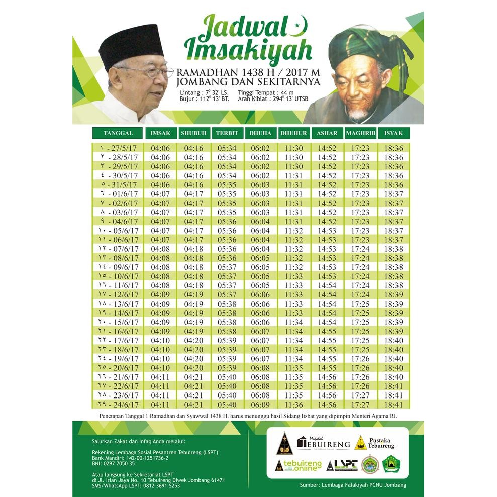 

Cetak Jadwal Imsakiyah atau Puasa Ramadhan 2018 per Rim