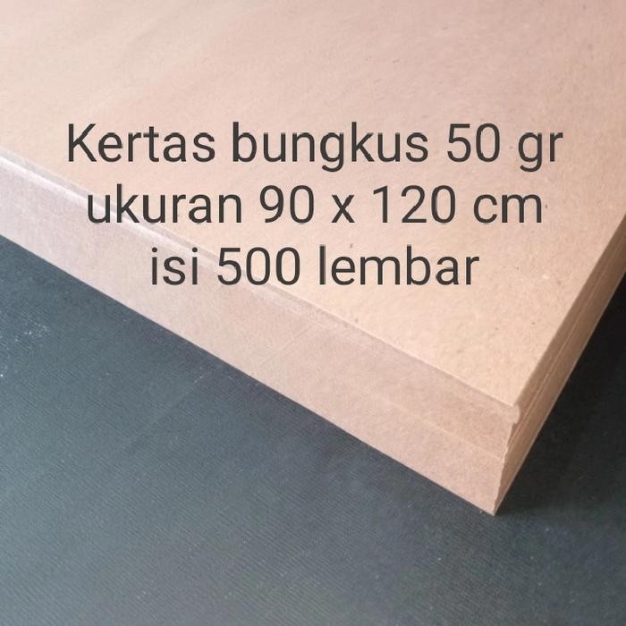 

Kertas Bungkus 50 gsm ukuran 90x120 cm isi 500 lembar