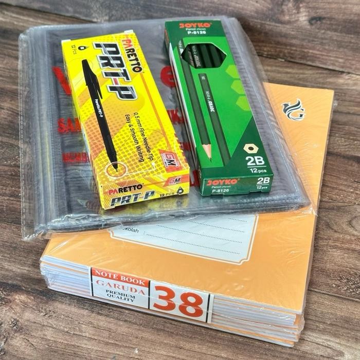 

Paket Buku Tulis Caver Sampul Coklat 4 In 1 Dalam Paket Pulpen Pensil Dan Sampul Plastik Ukuran Buku