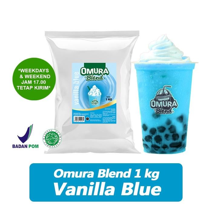 

Omura Blend Bubuk Minuman Rasa Vanilla Blue Powder Drink 1 Kg Omura Powder