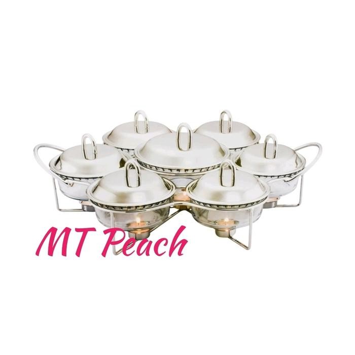 DELICIA SABINEX PENGHANGAT MAKANAN PUTAR 7PCS ROTARY FOOD WARMER Kode 1163