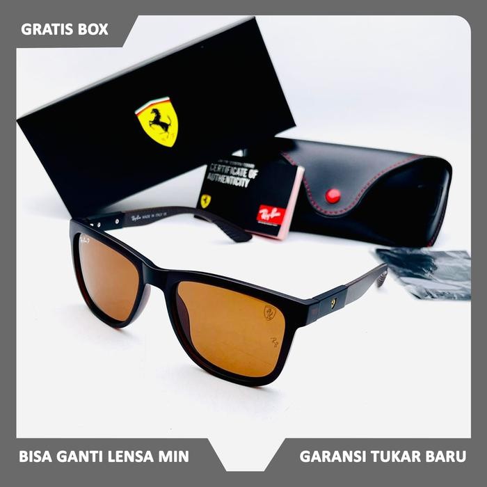 new kacamata sangglass RAYBAN006 FERARRI 8342 OVAL polarized + UV400 / kacamata pria / kacmata