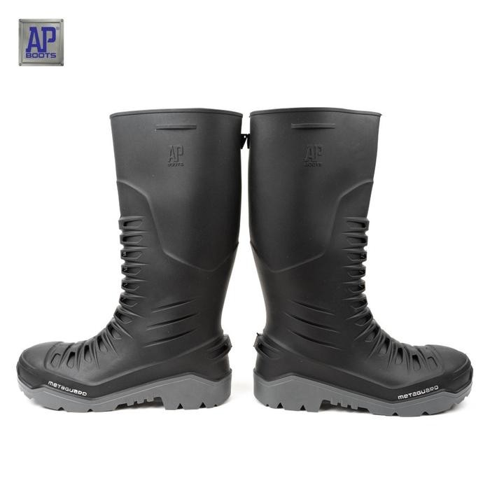 Sepatu AP Boots METAGUARD Hitam Sepatu Boot Pertukangan Ujung Besi Metaguard Hitam Terbaru
