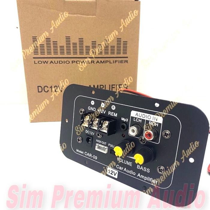 Power Kit Mesin Car09 Mini 12 Volt Basstube Subwoofer Mobil Car09 BARU