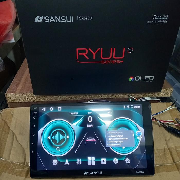 Headunit 9 / 10 Inch Android Sansui SA5200i Ryuu Series Ram 4/64GB