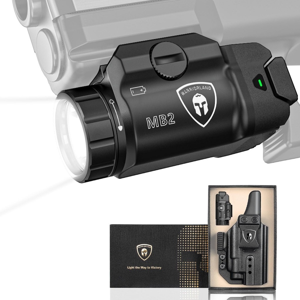 MB2 Light+Holster with Claw,Fit for Glock 17/19 Gen 3-5,Glock 22/23/31/32 Gen 3-4,Glock 19X/44/45,Co