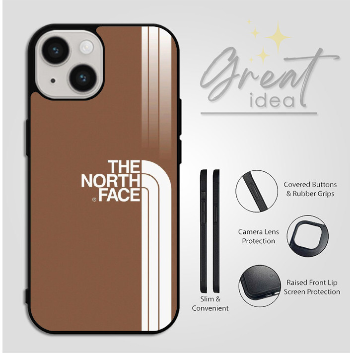 Hybrid Case Casing iPhone 16 15 14 13 12 11 Pro Max Plus Mini X Xs XR North Face BJ189