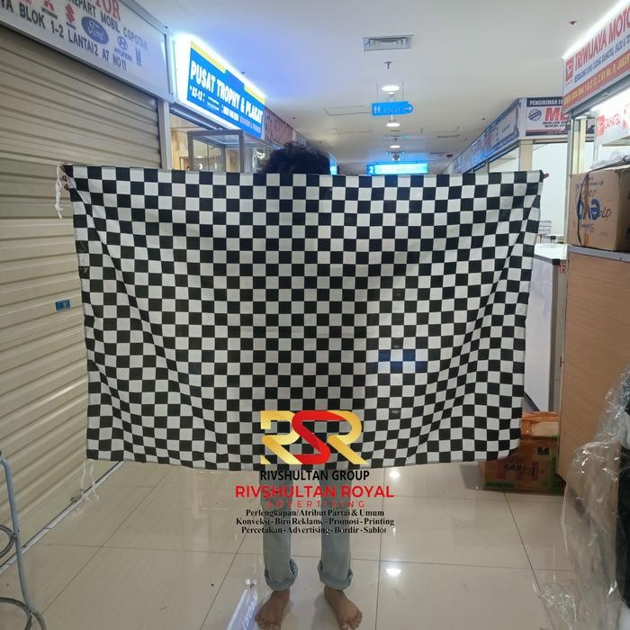 

Terlaris Bendera Start Bendera Finish Bendera Catur 100 cm x 150 cm Ready Stock SALE