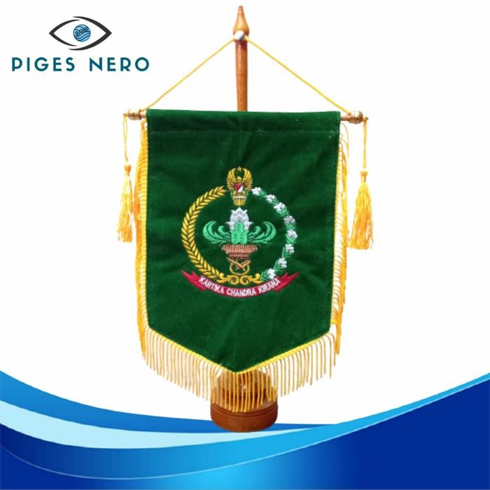 

Terlaris Pennant Banner / Vandel Meja Bordir PERSIT + Tiang Kayu SALE