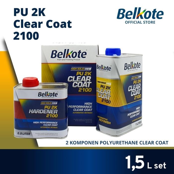 Belkote PU 2K Clear Coat 2100 (Pernis Motor / Varnish Mobil / Cat Mobil)
