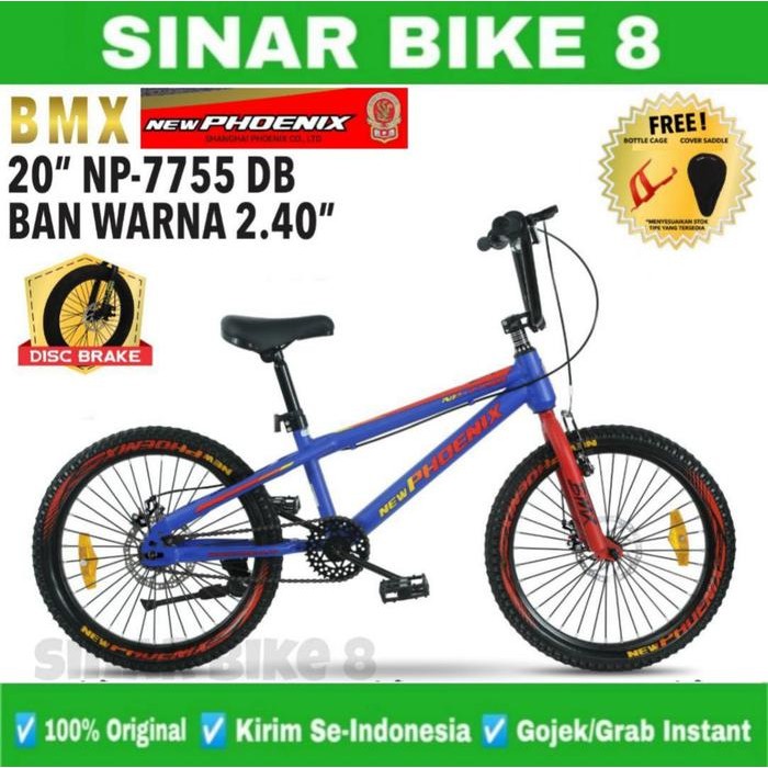 Sepeda Anak Laki Phoenix Np-7755 Ukuran 20 Inch Ban Warna 2.40