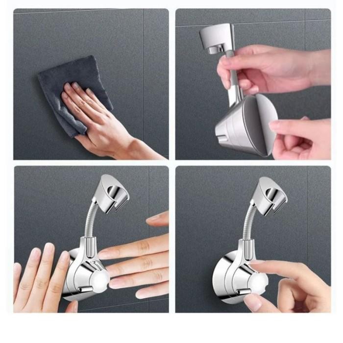 Promo Holder Shower Adjustable Tempat Shower Tempel Tembok Dudukan Shower Kamar Mandi Diskon