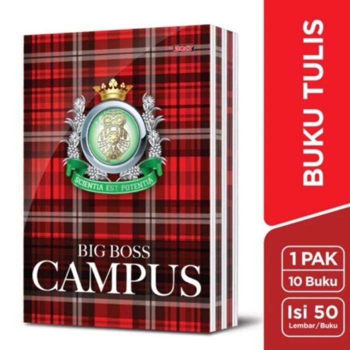 

Buku Tulis Big Boss Campus 50 Lembar Buku Tulis Sekolah Sd Smp Sam Smk ( 1 Pack Isi 10 Buku )