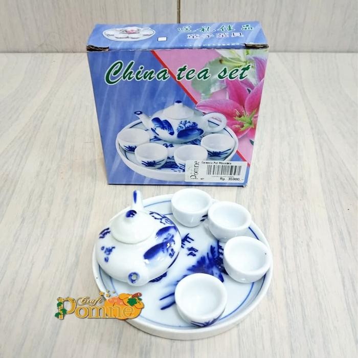 Ceramic Pot Mountain / China Tea Set / Teko Teh Set Kecil