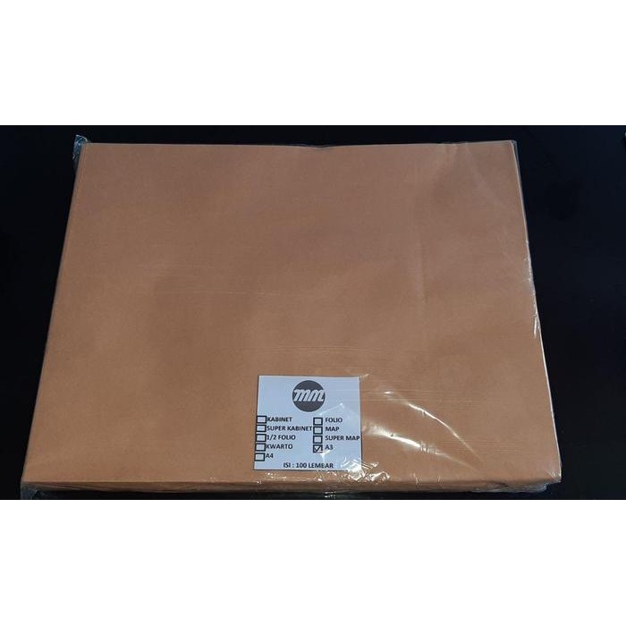 

AMPLOP COKLAT MM 80GR UKURAN A3 (ISI 100 LEMBAR) KODE 12