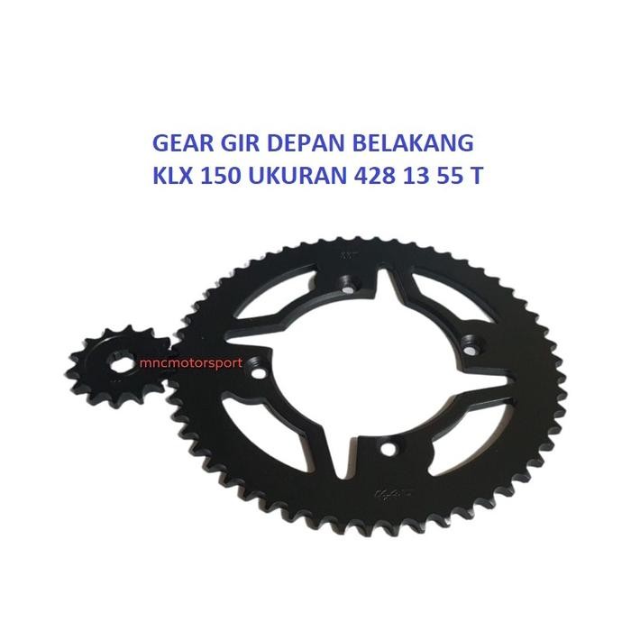 GEAR GIR DEPAN BELAKANG YUZAKA KLX 150 55 13 T