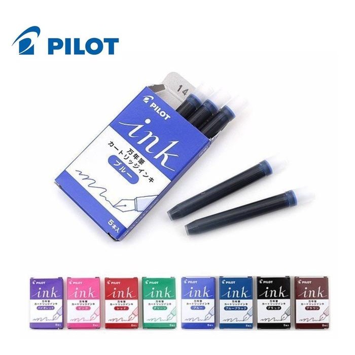 

NEW! REFILL PILOT KAKUNO INK CARTRIDGE / TINTA ISI ULANG ISI 5 IRF-5S