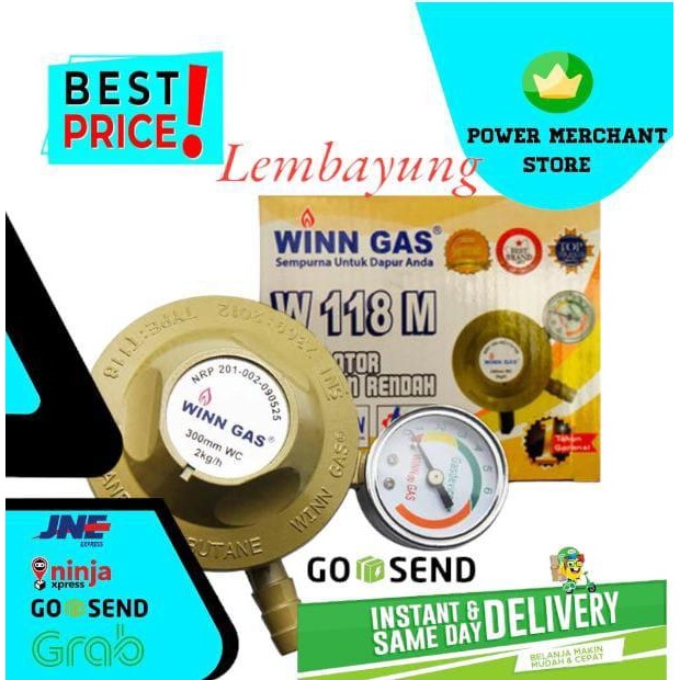 WINN GAS W118M regulator Gas Tekanan rendah