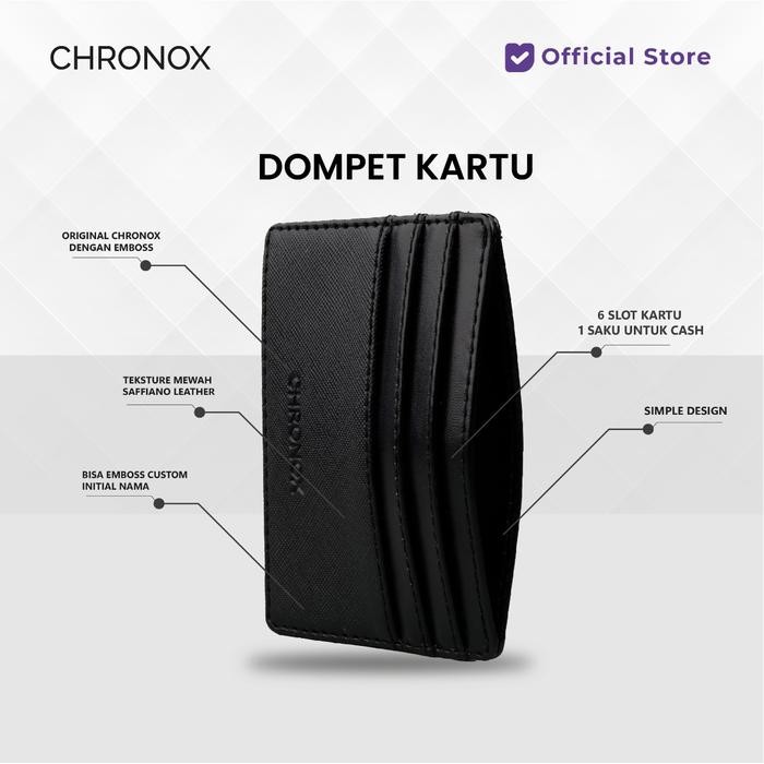 

NEW! CHRONOX DOMPET KARTU PRIA WANITA KULIT CARD HOLDER - FLEX