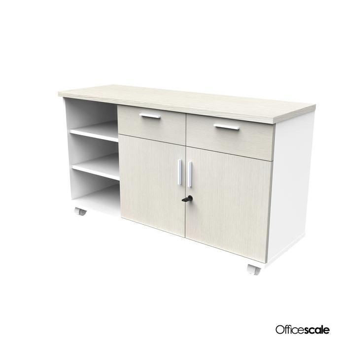 

NEW! LEMARI KABINET PENDEK CREDENZA + FULL PINTU KAYU @120X50X75CM