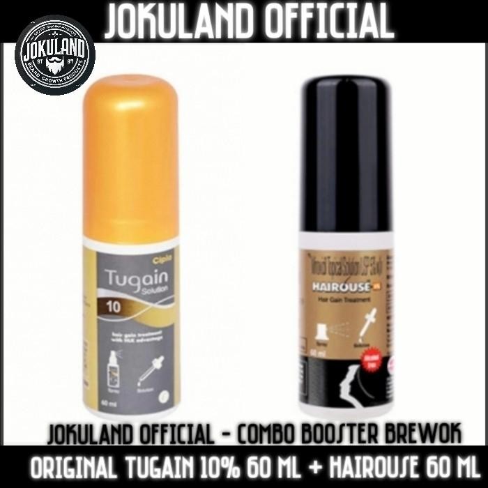 TUGAIN MINOXIDIL 10% + HAIROUSE 5% [COMBO BOOSTER BREWOK]