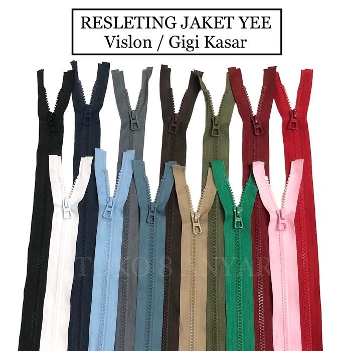 Resleting/ Zipper Jaket YEE Vislon 65 cm 1 Lusin