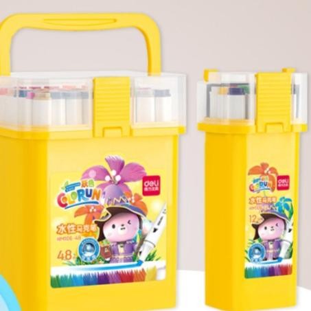 

BEST SELLER Deli Water-based Sketch Marker / Spidol Warna Dual Tip HM106