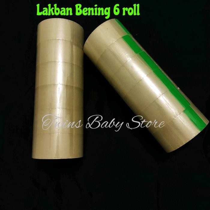 

Lakban bening besar 1 pack isi 6 roll