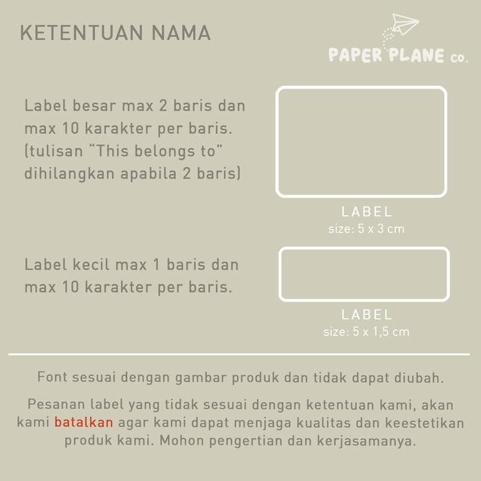 

Sticker Label Nama Anak Tema "Ocean" Tahan Air Anti Luntur Custom Nama