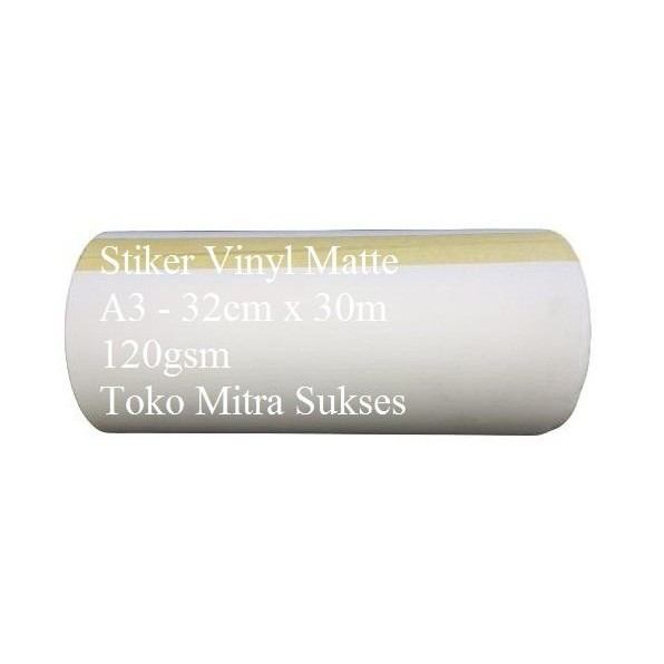 

Stiker Vinyl Matte Inkjet A3+ Roll - 32cm x 30m