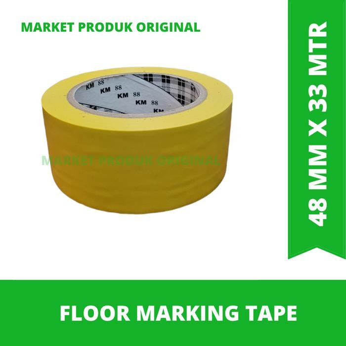 

Floor Marking KM 88 Yellow / Lakban lanti size 2in x 33 mtr x 0.15 mic