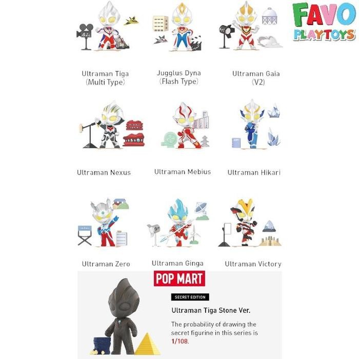 POP MART Ultraman Shooting Studio Series Blind Box Figure Set