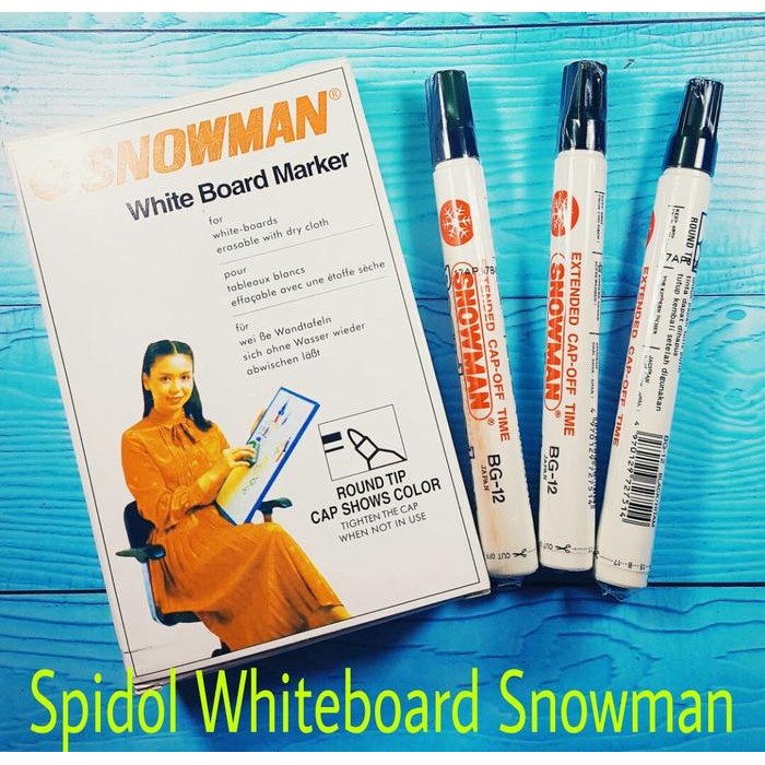 

Spidol White Board snowman Stationery Hitam Merah Papan