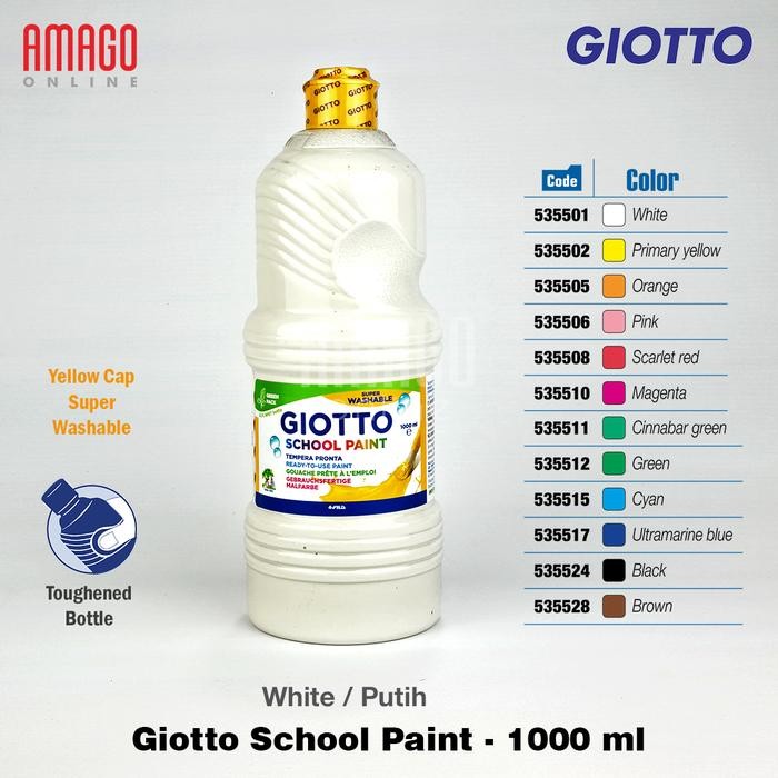 

GIOTTO SCHOOL PAINT - WHITE - 1.000 ml - 535501