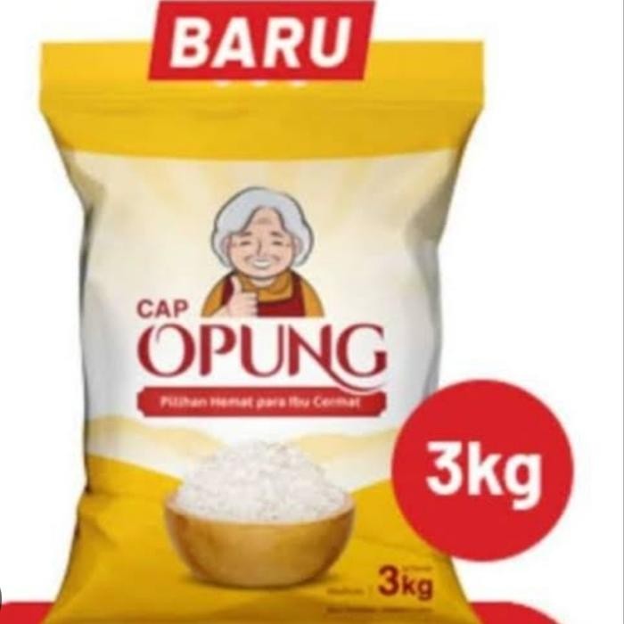 

Opung beras 3 kg Punel bersih