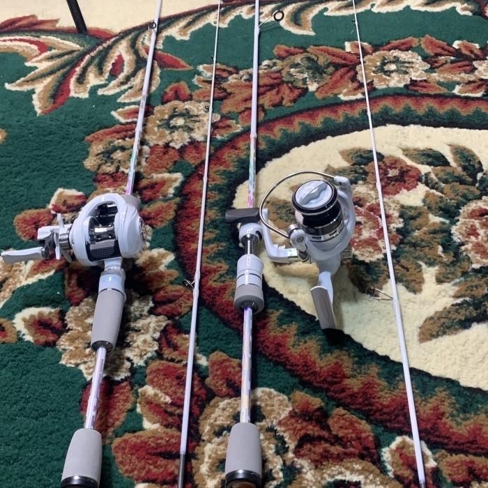 Joran UL Zorro zombie lentur set reel dragcliker 2-6Lbs carbon padat