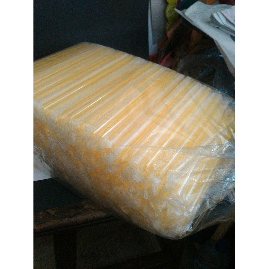 Sedotan Pop Ice Grosir 500pc Bungkus Plastik