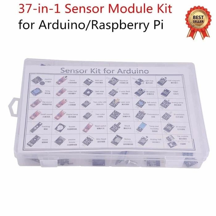 37 IN 1 MODUL SENSOR KIT FOR ARDUINO & RASPBERYY WITH BOX