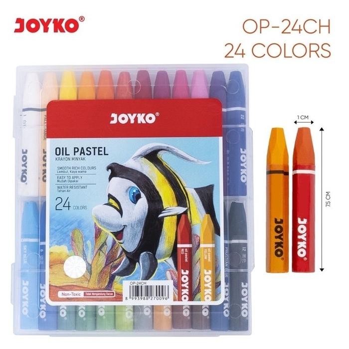

Crayon Joyko 24 Warna Hexagonal OP-24CH