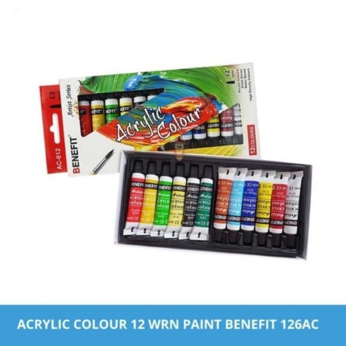 

Cat Acrylic Colour 6 ml Benefit / Cat Air / Cat Minyak / Benefit Acrylic / Cat Akrilik 12 warna