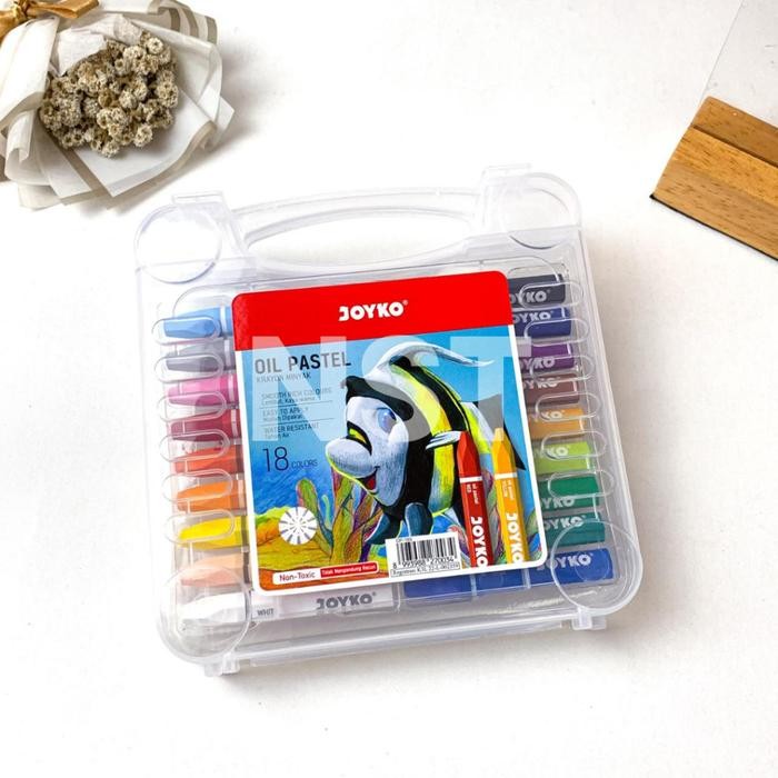 

Crayon Krayon Minyak Oil Pastel Joyko 18 Warna OP-18S