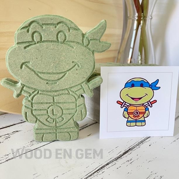 

DIY Mewarnai Melukis Kayu Karakter Ninja Turtle L Woodengem 14 cm