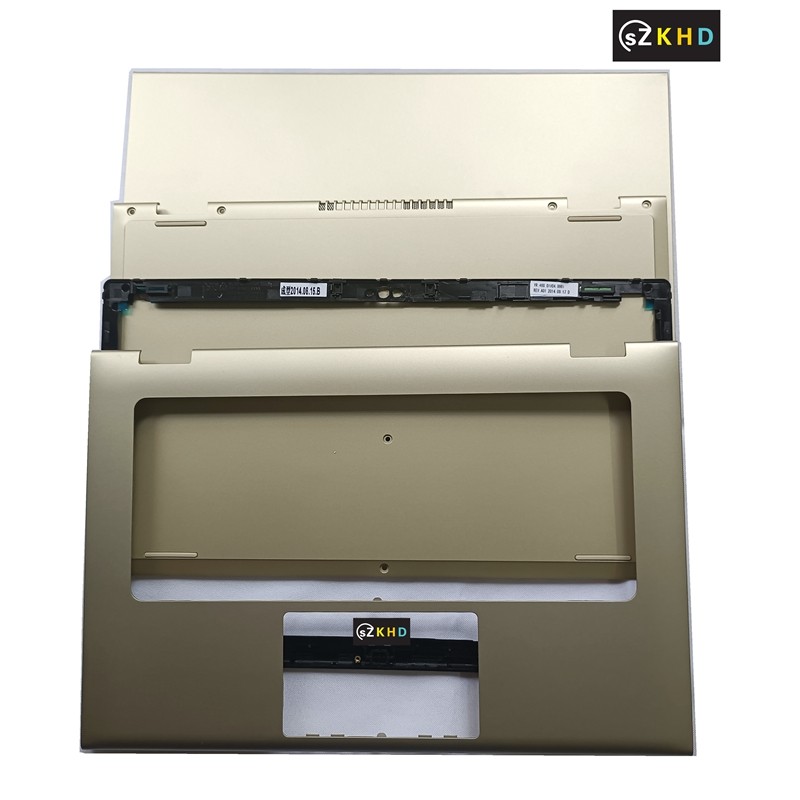 New gold Notebook For Dell inspiron 7347 13 7000 7348 7359 Bottom Palmrest  shell LCD Back Cover Lap