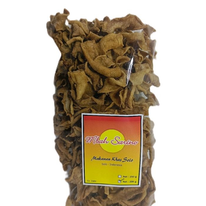 

ASLI Keripik Usus Ayam Mbah Sarino Premium Renyah Gurih Asin Khas Solo - Cemilan, Food, Makanan,