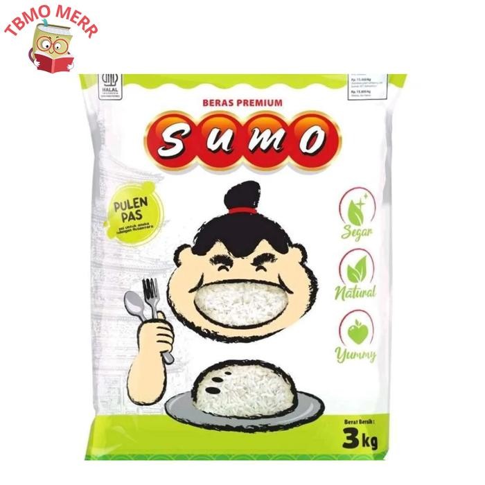 

Beras Sumo Hijau 3KG - Beras Enak 3KG - Beras Pulau Pandan 1KG - Beras Putih - Pulen - Alami - Beras