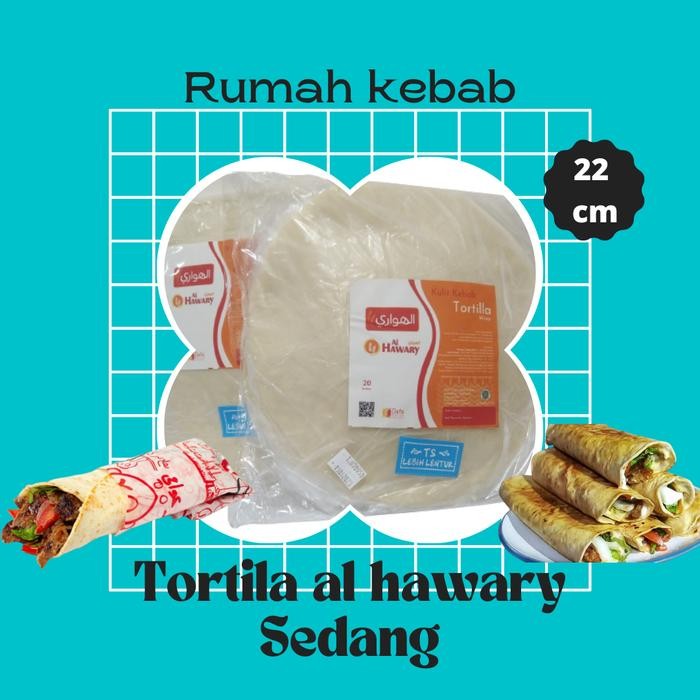 

Gdh Tortila Kebab Kulit Kebab SEDANG diameter 22 cm isi 20- GRAB GO-JEK
