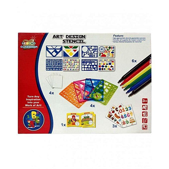 

Mainan Edukasi Anak - Art Design Stencil Besar Mewarnai Gambar Qj5533 Gratisongkir