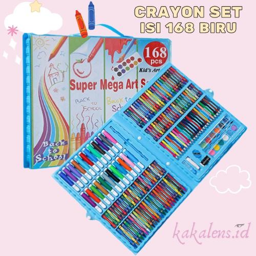 

Crayon Anak Set Isi 168 Pcs Alat Lukis Anak Set Pensil Warna Gratisongkir